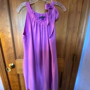 Fuchsia Silk Sleeveless Dress